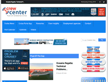 Tablet Screenshot of crew-center.com